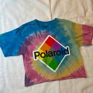 Tie Dye Polaroid Crop Top